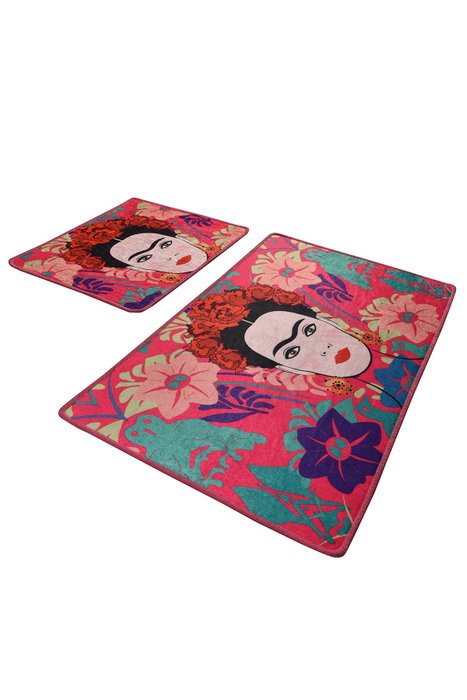 Mijölnir Juego de alfombras de baño Frida - Pink